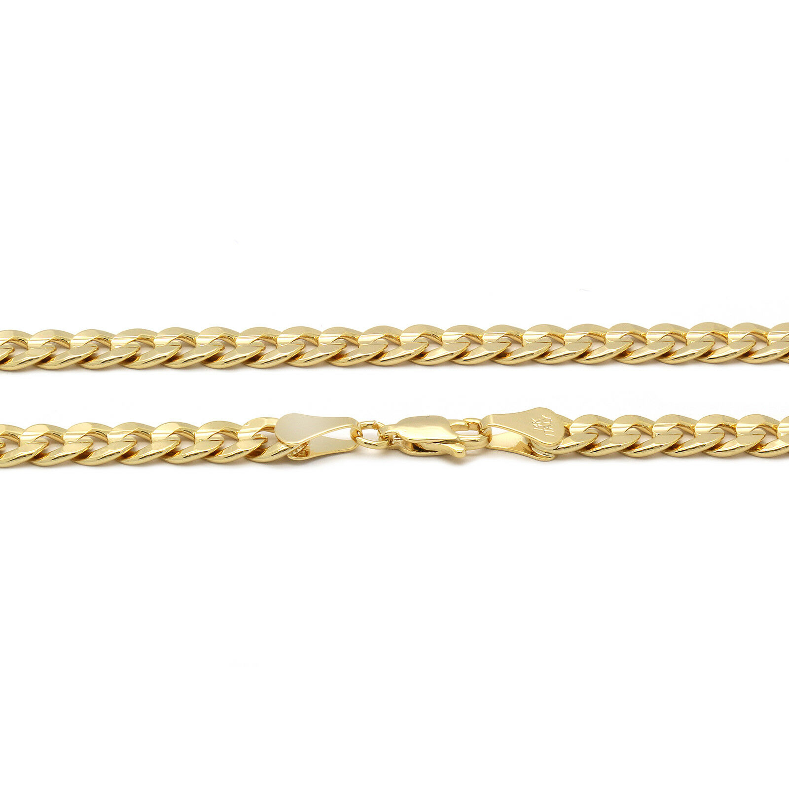 Guadalupe Pendant With 5mm 24″ Cuban Link Chain Necklace – 44Four.Us