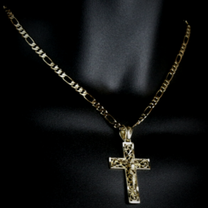 Halo 3D Jesus Cross Crucifix Charm 18