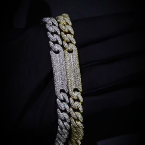 Men's Hip Hop Fashion Miami Cuban Link Bracelet AAA+ Zircon Rocks