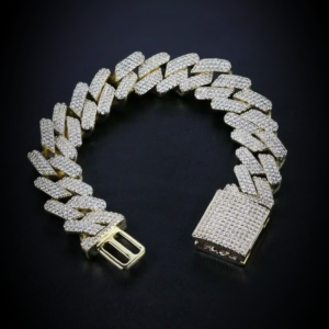 20mm Miami Cuban Link Bracelet Gold/Silver/Rose Gold/Silver Pink Colors
