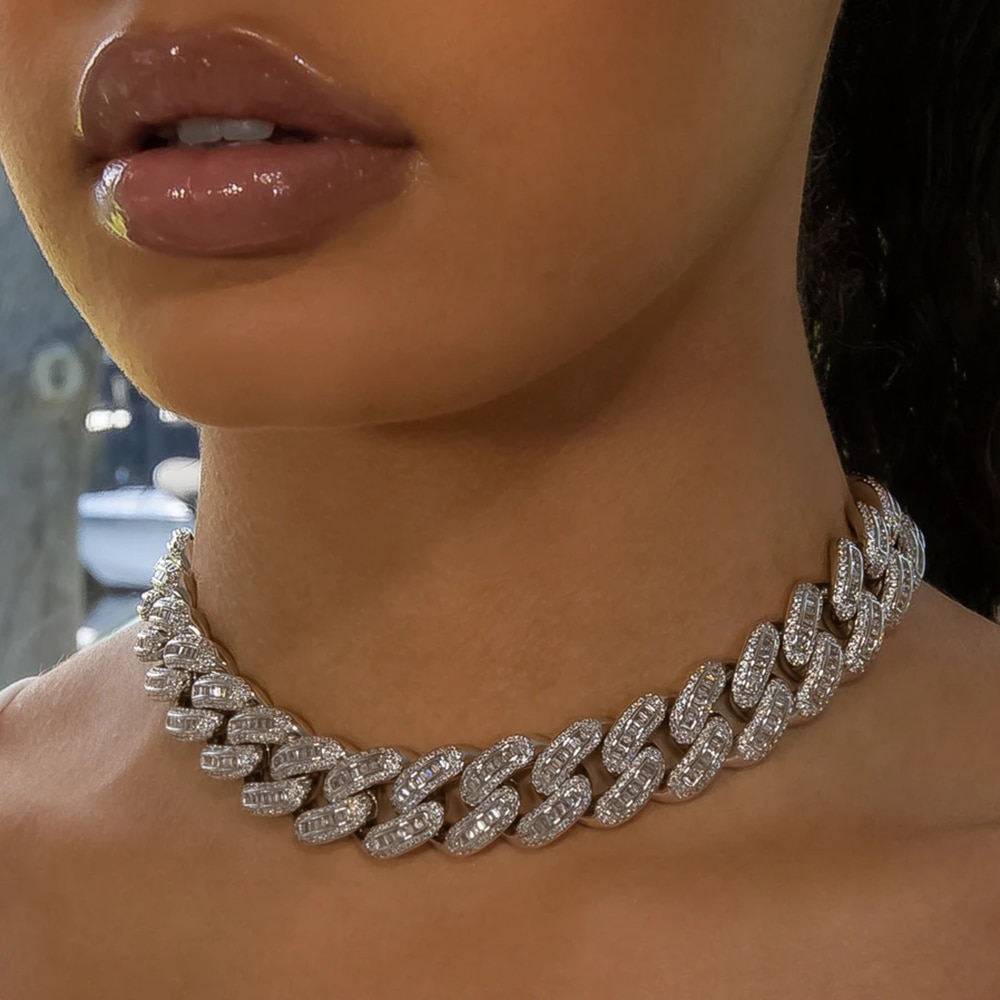 Miami Cuban Stainless Steel Choker Chain Necklace – GTHIC
