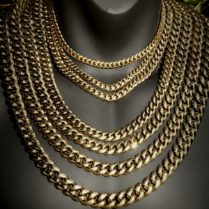 Miami Cuban Link Chain Necklace 14k Stamped Stainless Steel
