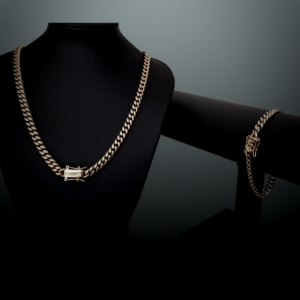 Solid 6mm Miami Cuban Curb Link Bracelet & Necklace Jewelry Set
