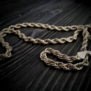 Hip Hop Twisted Rapper Rope Chain Necklace 24