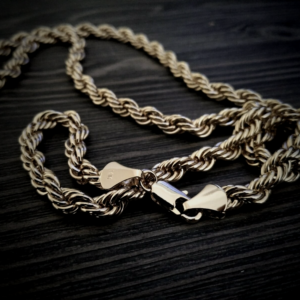 Hip Hop Twisted Rapper Rope Chain Necklace 24