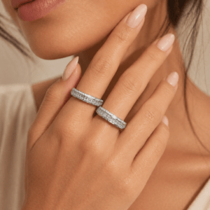 3ct ct TW Baguette Round-Cut Diamonds Engagement/Wedding Band Ring