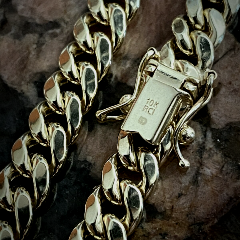 10k Gold 6MM Thick Miami Cuban Link Chain Necklace Box Lock 22″24 ...