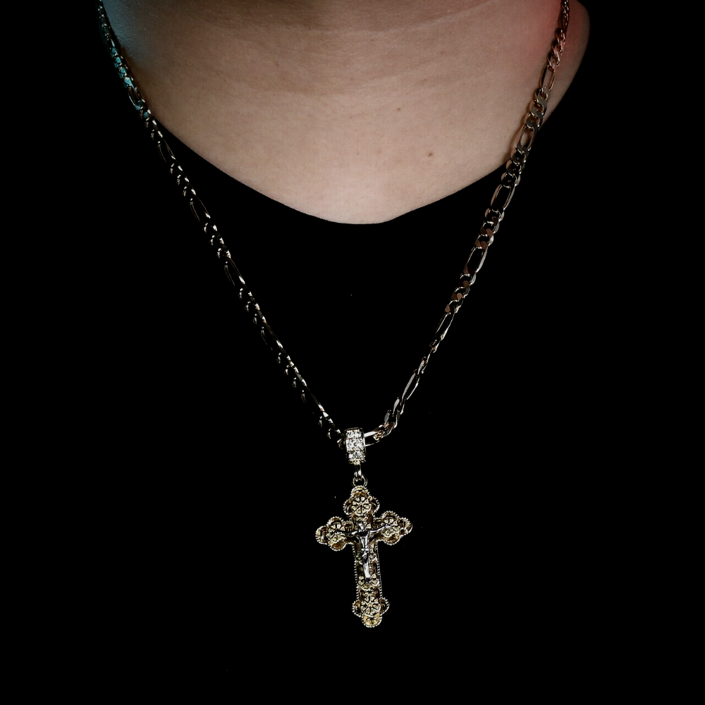14k Italian Gold Mens Crucifix Cross Pendant. 14k Gold Mens Cross. 2 Inch  Gold Cross. - Etsy Norway