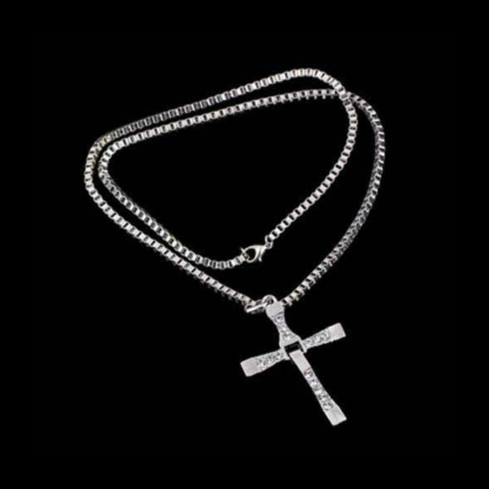 Jesus Cross Pendant Box Chain & Crucifix Solid 925 Silver