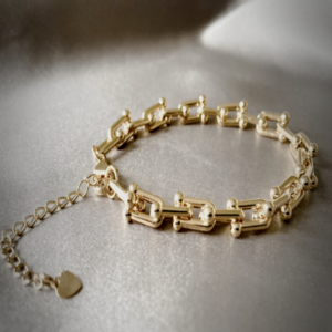 Women's Gold U-Link Chain Bracelet