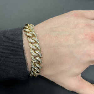 13mm Iced Miami Cuban Link Bracelet