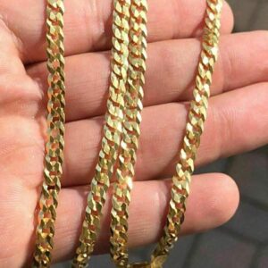 5mm Miami Cuban Link Chain Real 14k Gold Plated Solid 925 Silver ITALY MADE | eBay