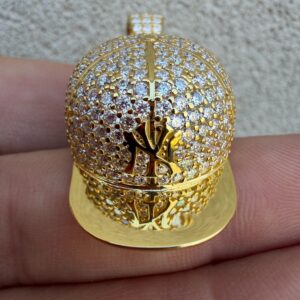 Iced 7.5CT VVS1 Diamond Moissanite Cap Pendant – Solid 925 Silver or Gold