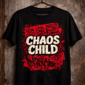 Chaos Child Graphic Tshirt | Streetwear Alt Clothing