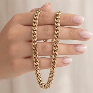 Miami Cuban Link Chain Necklace 8mm x 24 Inch