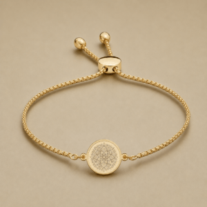 Adjustable Picture Charm Bracelet — Personalized Mandala Photo Locket Bracelet